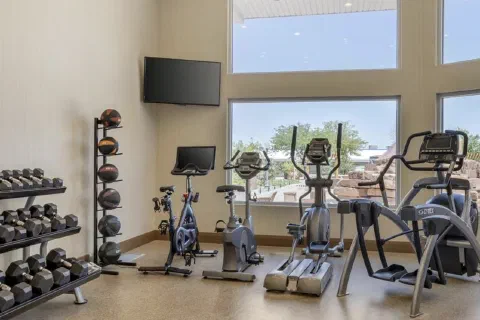 Fully equipped fitness center