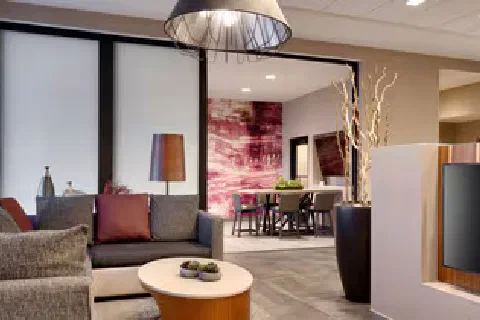 Modern spacious lobby
