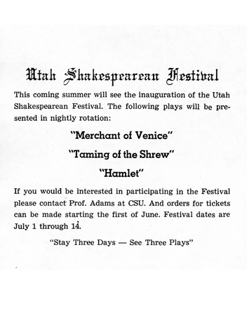 1962 Season Ad