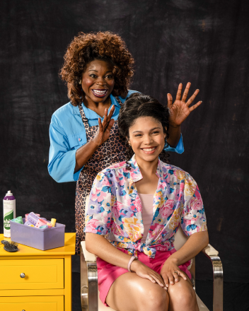 Alia Shakira (left) as Truvy and Valerie Martire as Shelby.
