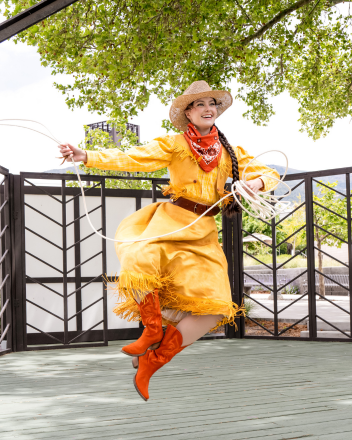 Taya Christiansen as Featured Performer in Mountain Wilderness Greenshow.
