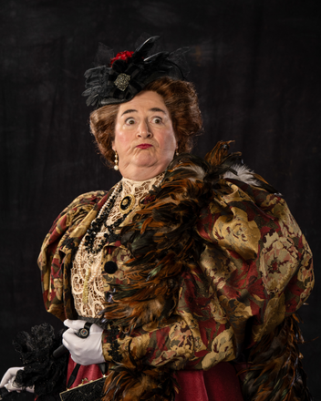 Sarah Shippobotham as Lady Bracknell.